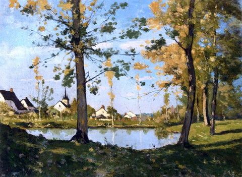  Henri Harpignies Autumn at Saint-Priva - Hand Painted Oil Painting