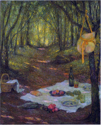  Henri Le Sidaner Lunch in the Woods at Gerberoy - Hand Painted Oil Painting