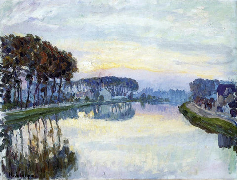  Henri Lebasque The Marne at Lagny - Hand Painted Oil Painting