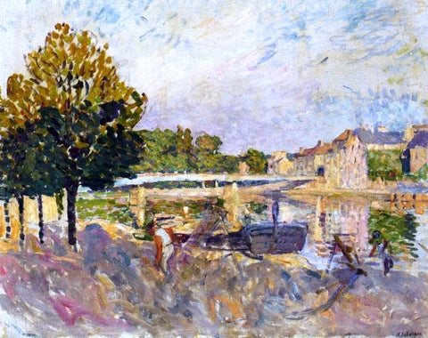  Henri Lebasque Workers on the Banks of the Marne - Hand Painted Oil Painting