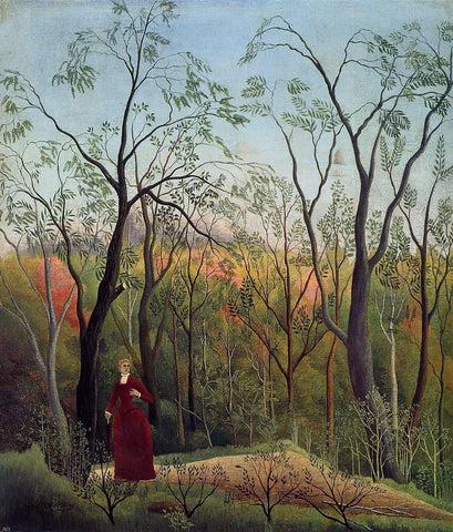  Henri Rousseau Forest Promenade - Hand Painted Oil Painting
