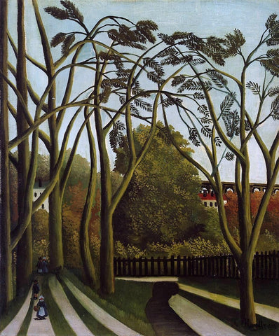  Henri Rousseau Landscape on the Banks of the Bievre at Becetre, Spring - Hand Painted Oil Painting