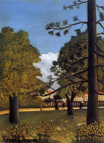  Henri Rousseau View of Parc de Montsouris - Hand Painted Oil Painting