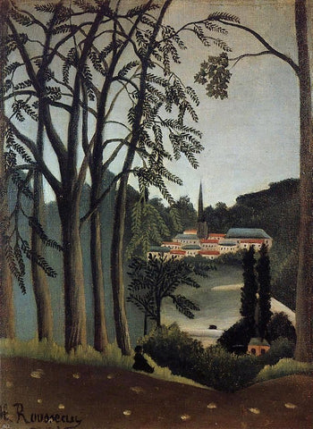  Henri Rousseau View of Saint Cloud - Hand Painted Oil Painting