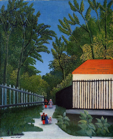  Henri Rousseau Walking in the Parc Montsouris - Hand Painted Oil Painting