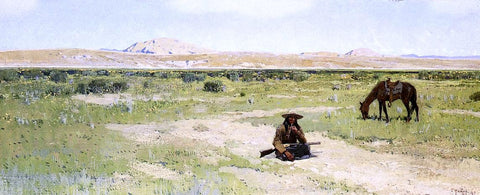  Henry F Farney Rest in the Desert - Hand Painted Oil Painting
