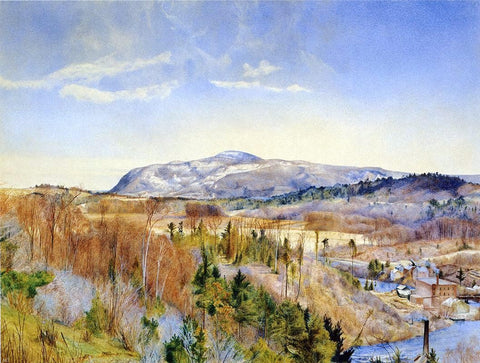  Henry Roderick Newman Mt. Everett from Monument Mountain in April - Hand Painted Oil Painting