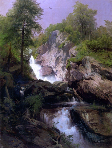  Herman Herzog Waterfall - Hand Painted Oil Painting