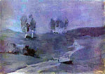  Isaac Ilich Levitan Shadows, Moonlit Night - Hand Painted Oil Painting