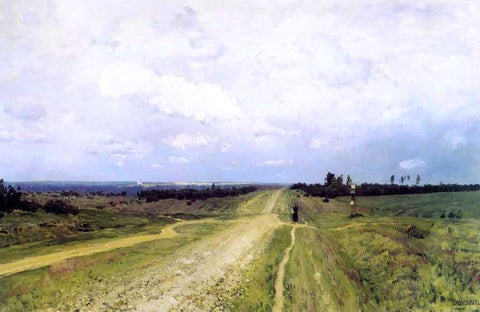  Isaac Ilich Levitan The Vladimir's Road - Hand Painted Oil Painting