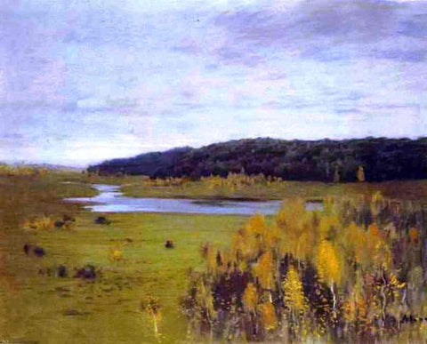  Isaac Ilich Levitan Valley of the River, Autumn - Hand Painted Oil Painting