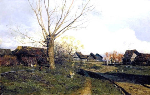  Isaac Ilich Levitan Village Savvinskaya near Zvenigorod - Hand Painted Oil Painting