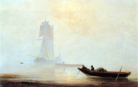  Ivan Constantinovich Aivazovsky Fishing Boats in a Harbor - Hand Painted Oil Painting