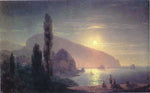  Ivan Constantinovich Aivazovsky Night at Crimea, View on Aiudag - Hand Painted Oil Painting