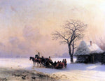  Ivan Constantinovich Aivazovsky Winter Scene in Little Russia - Hand Painted Oil Painting