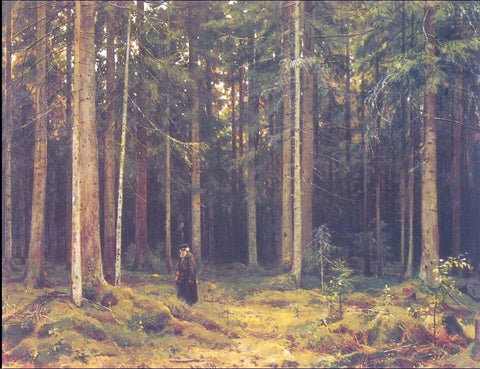  Ivan Ivanovich Shishkin In the Forest of Countess Mordvinova, Petergof - Hand Painted Oil Painting
