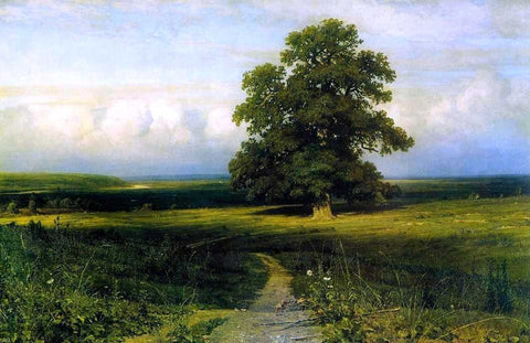  Ivan Ivanovich Shishkin In the middle of flat valley - Hand Painted Oil Painting