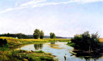  Ivan Ivanovich Shishkin Landscape with a lake - Hand Painted Oil Painting