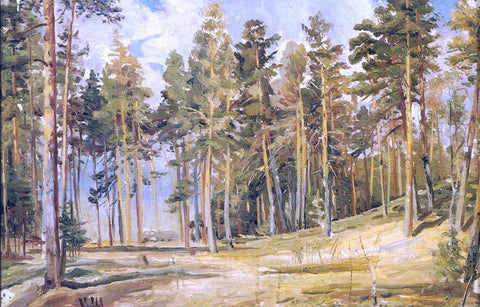  Ivan Ivanovich Shishkin Pines, Sunny day (etude) - Hand Painted Oil Painting