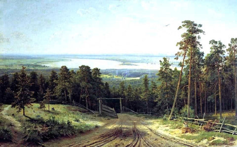  Ivan Ivanovich Shishkin River Kama near Elabuga - Hand Painted Oil Painting