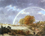  Jacob Cats Autumn Landscape with Rainbow - Hand Painted Oil Painting