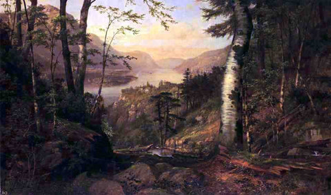  James Brade Sword A Peep into Lake George - Hand Painted Oil Painting