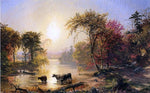  Jasper Francis Cropsey Autumn in America (also known as The Susquehanna River) - Hand Painted Oil Painting