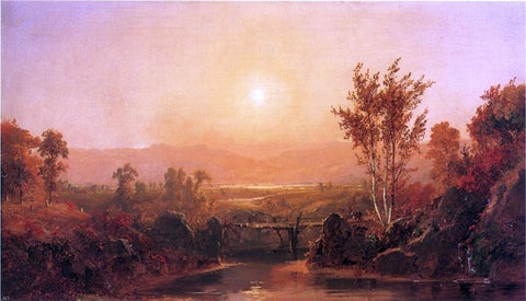  Jasper Francis Cropsey Autumn Light on the Ramapo River - Hand Painted Oil Painting