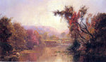  Jasper Francis Cropsey By the River - Hand Painted Oil Painting