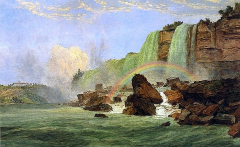  Jasper Francis Cropsey Niagara Falls with View of Clifton House - Hand Painted Oil Painting