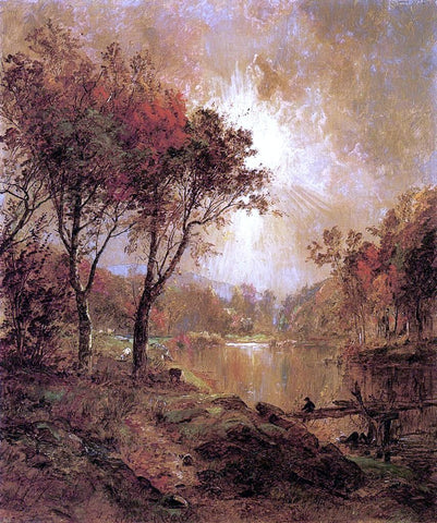  Jasper Francis Cropsey On the Ramapo River - Hand Painted Oil Painting