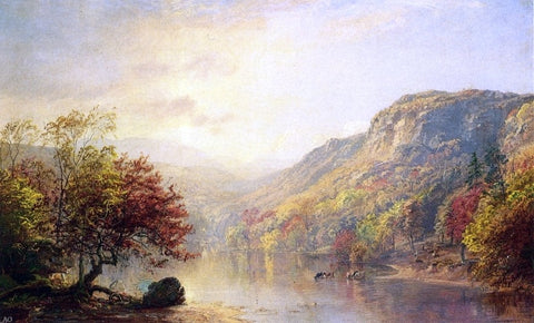  Jasper Francis Cropsey River in Autumn - Hand Painted Oil Painting