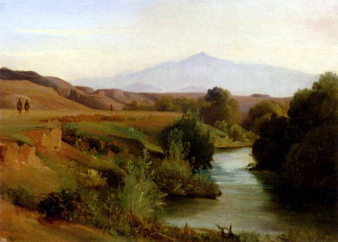  Jean-Baptiste-Adolphe Gibert A View Of The Roman Campagna - Hand Painted Oil Painting