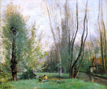  Jean-Baptiste-Camille Corot Morning at Beauvais - Hand Painted Oil Painting