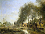  Jean-Baptiste-Camille Corot The Sin-le-Noble Road near Douai - Hand Painted Oil Painting