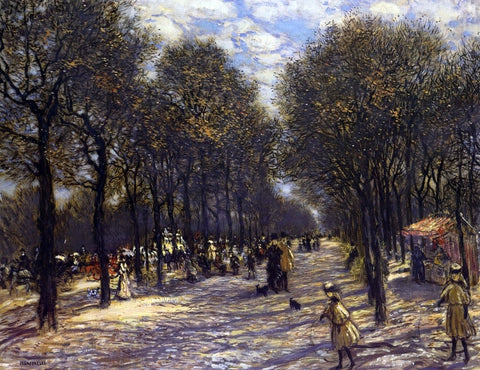  Jean-Francois Raffaelli Lane of Trees on the Champs-Elysees - Hand Painted Oil Painting