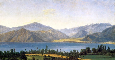  Jean-Joseph-Xavier Bidauld Mountains and a Lake - Hand Painted Oil Painting