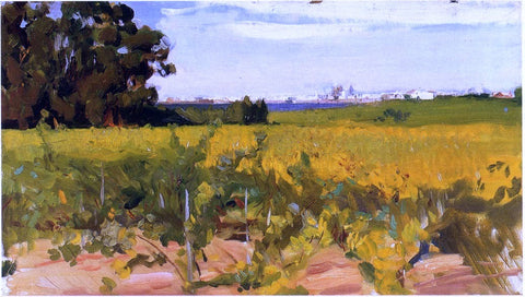  Joaquin Sorolla Y Bastida Outskirts of Seville - Hand Painted Oil Painting