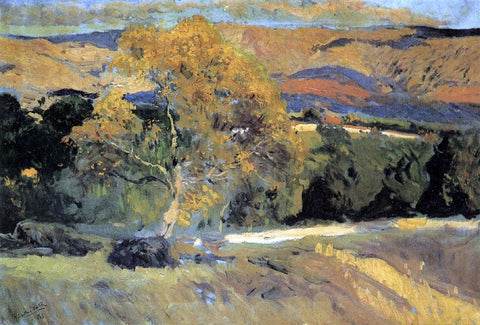  Joaquin Sorolla Y Bastida The Yellow Tree, La Granja - Hand Painted Oil Painting