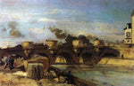  Johan Barthold Jongkind Fire on Pont Neuf - Hand Painted Oil Painting