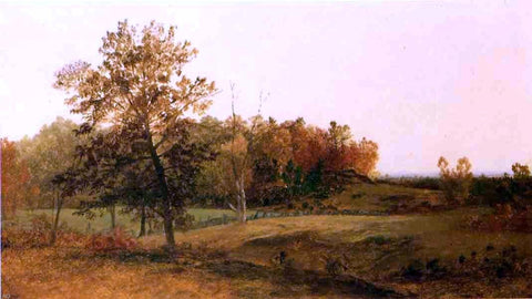  John Frederick Kensett Autumn Landscape - Hand Painted Oil Painting