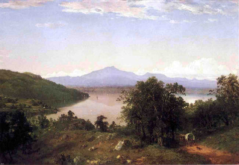  John Frederick Kensett Camels Hump from the Western Shore of Lake Champlain - Hand Painted Oil Painting