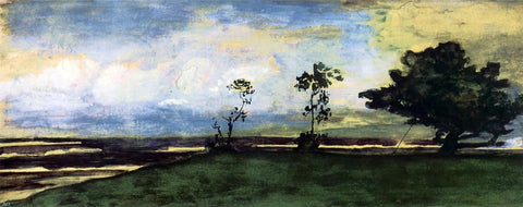  John La Farge At Papara, Beb, 25th, 1891, Early Moonlight and Afterglow, From the Verandah of Tati's House - Hand Painted Oil Painting