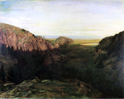  John La Farge The Last Valley - Paradise Rocks - Hand Painted Oil Painting