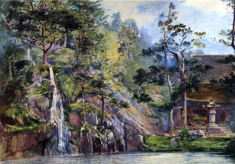  John La Farge Water-Fall of Urami-No-Taki - Hand Painted Oil Painting