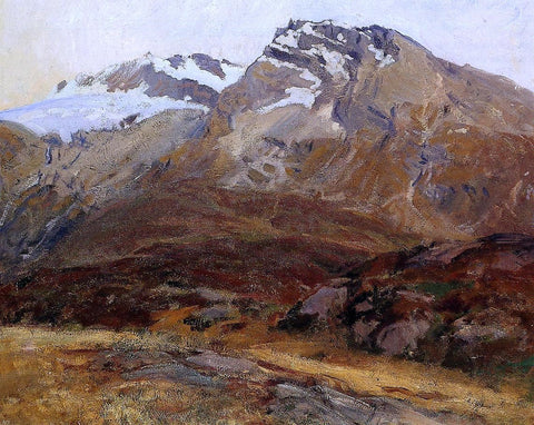  John Singer Sargent Coming Down from Mont Blanc (also known as Hubshorn Mountain, Simplon Pass) - Hand Painted Oil Painting