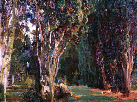  John Singer Sargent Falconieri Gardens, Frascati - Hand Painted Oil Painting