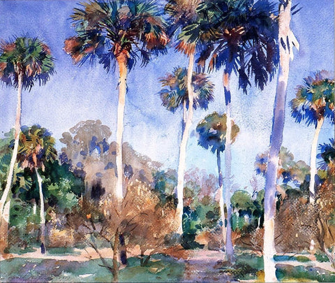  John Singer Sargent Palms - Hand Painted Oil Painting