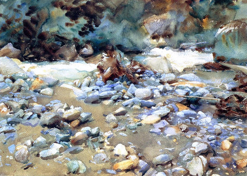  John Singer Sargent Purtud, Bed of a Glacier Torrent - Hand Painted Oil Painting