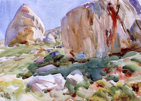  John Singer Sargent The Simplon: Large Rocks - Hand Painted Oil Painting